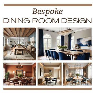 Bespoke Dining Room Interior Design Package I Custom Layout, Colour Scheme, Moodboard & Shopping List