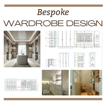 Bespoke Wardrobe Design Package I Custom Layout, Colour Scheme, Detailed Drawings